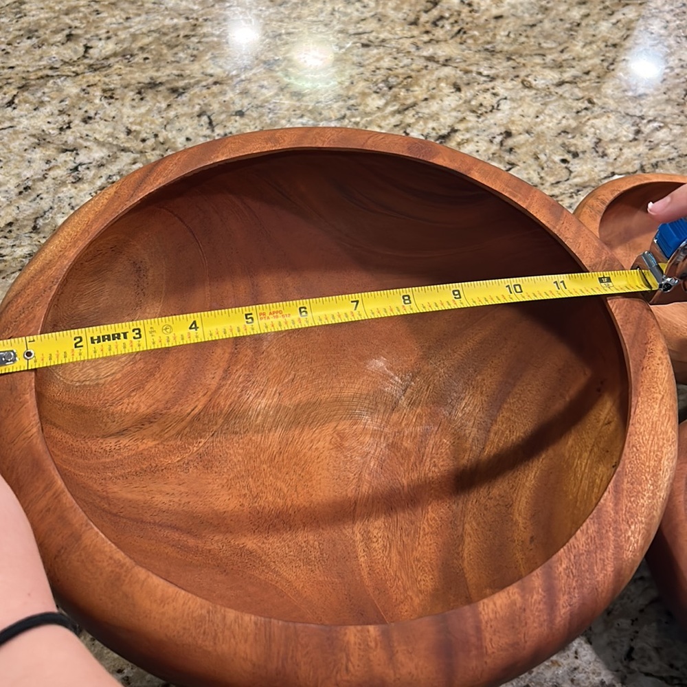Wooden decorative bowls - Picture 2 of 9
